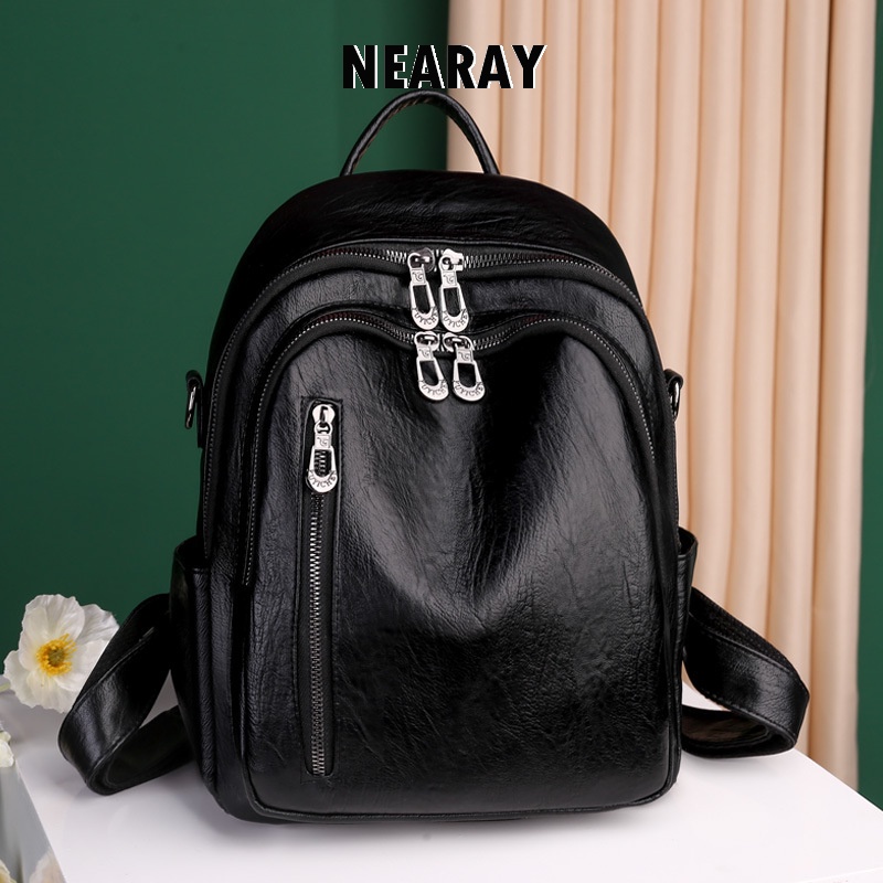 NEARAYBalo nữ thời trang  Balo da mềm PU đi chơi đi du 2023 NEW L25S031
