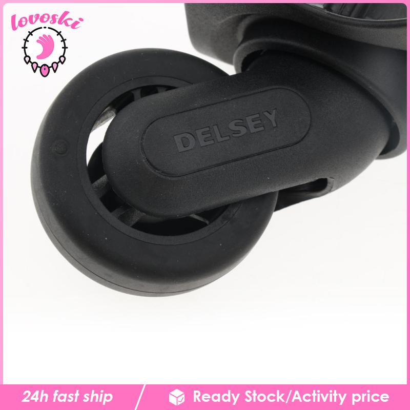 1 Cặp Bánh Xe Xoay 360 Độ Màu Đen A84 Dùng Cho Vali Du Lịch