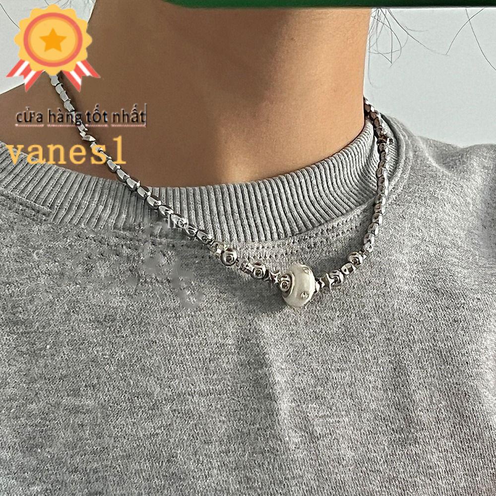 1 Vòng cổ Hợp Kim Đính Hạt Phong Cách Retro Thời Trang Dành Cho Nữ