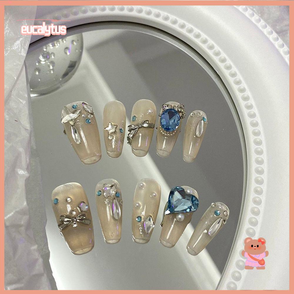 Bộ 10 Móng Tay Giả Che Phủ Toàn Diện Tháo Rời Được