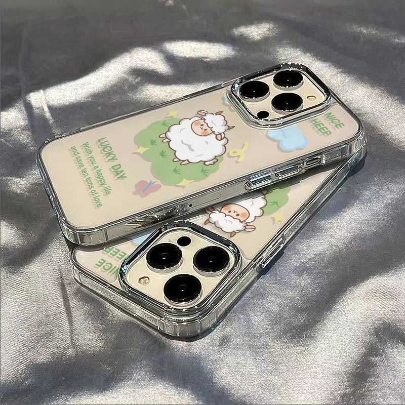 ✅Ốp Điện Thoại Dẻo Họa Tiết Chú Cừu Dễ Thương Chống Sốc Cho Iphone 14pro 711 13 / 128 4OS9
