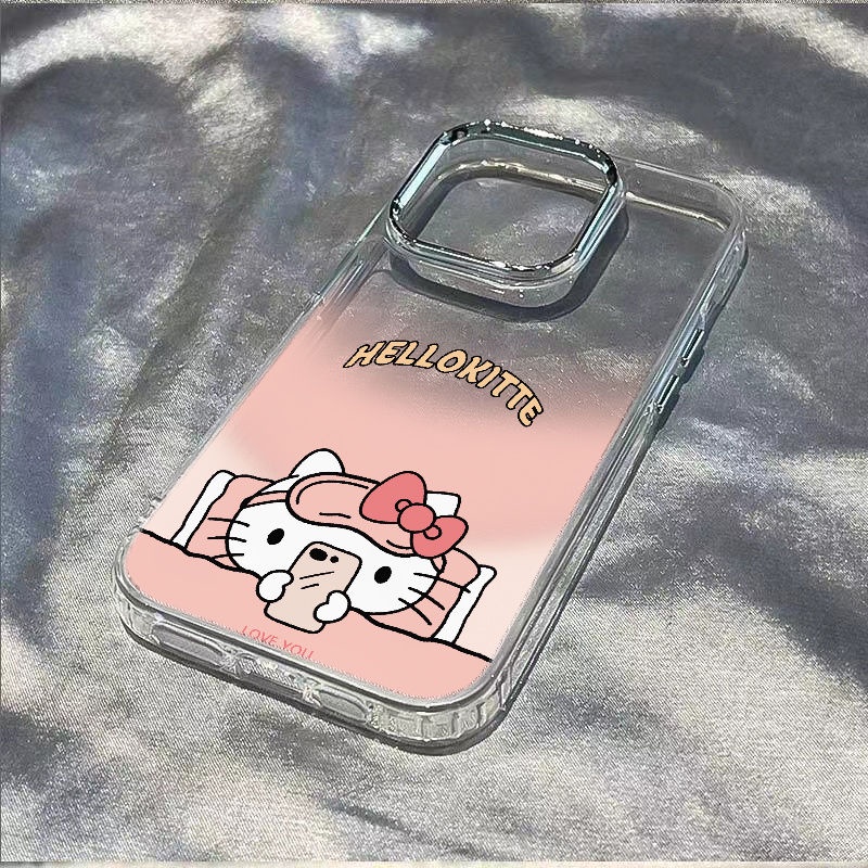 ✅Ốp Điện Thoại Mềm Hình Mắt Mèo Chống Sốc 7In Cho iPhone1214promax 11KT 138 / GO2P