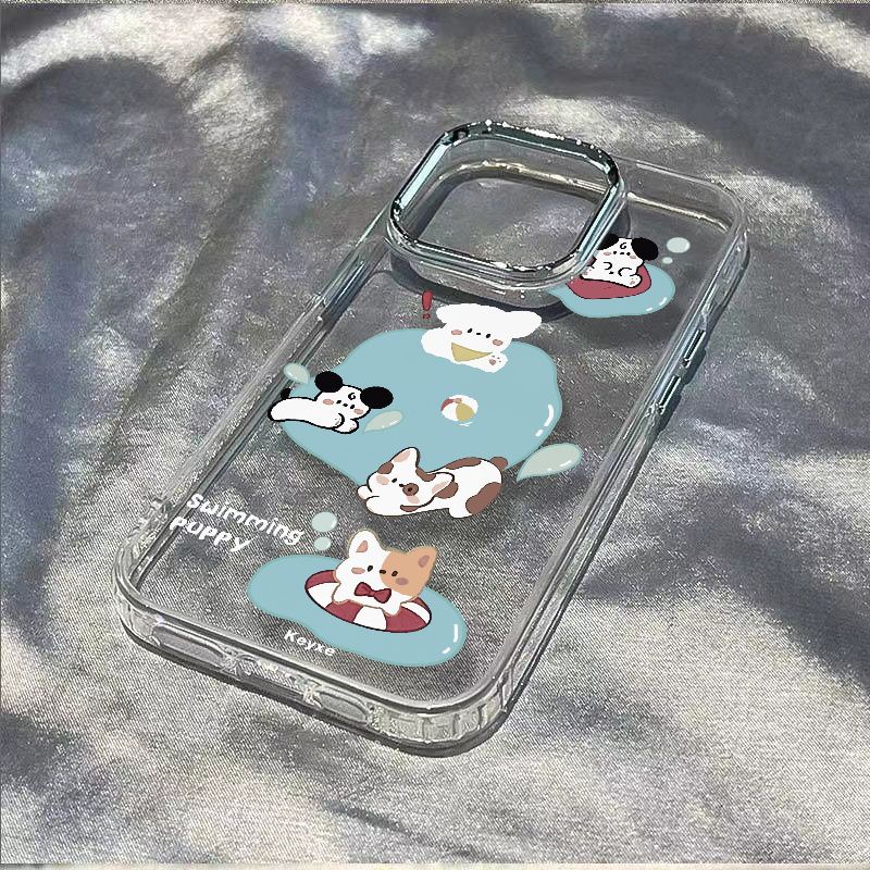 ✅Ốp Điện Thoại Dẻo Họa Tiết Chú Chó Dễ Thương Chống Sốc / Thấm Nước Cho iPhone12 plus 13 max14pro8 5CBD 11 7 Play