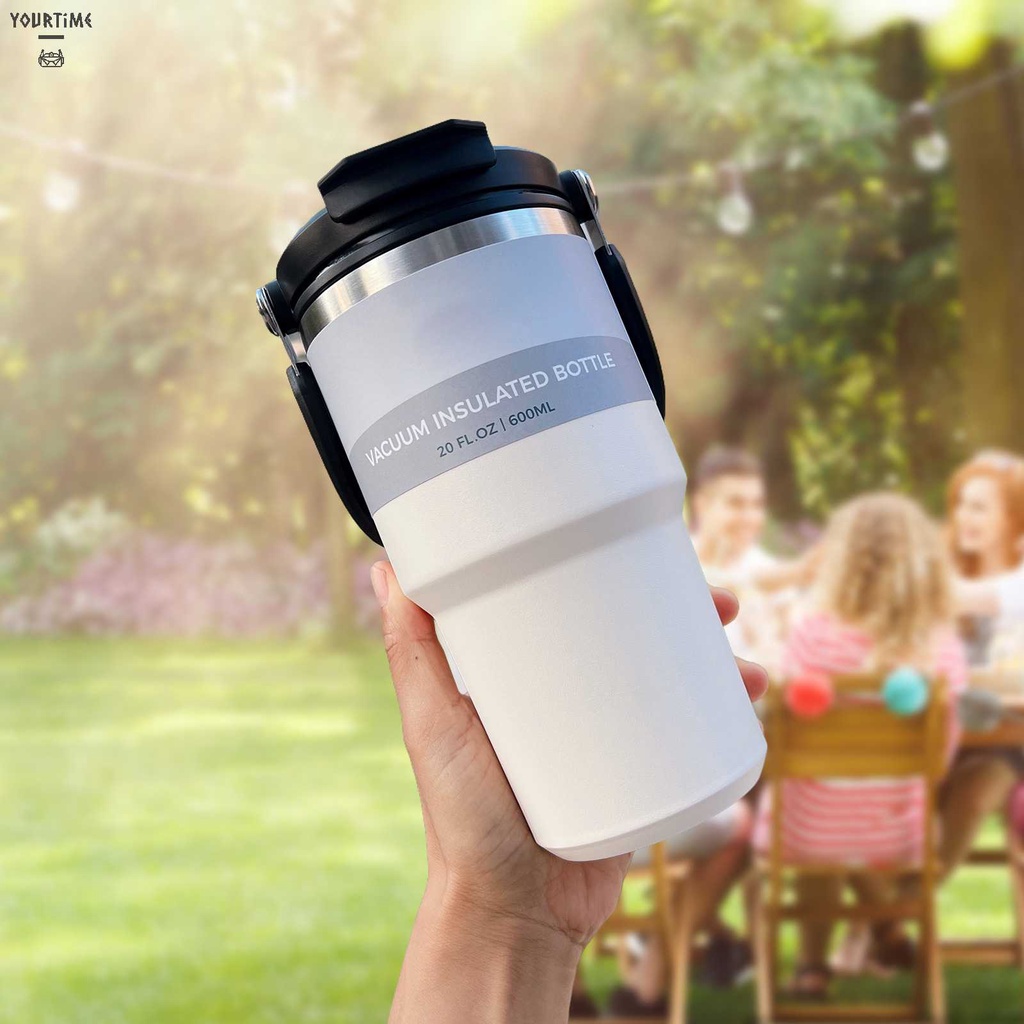 Cốc Uống Nước Hai Lớp 600 / 750 / 900ml Tiện Dụng Cho Gia Đình / Văn Phòng