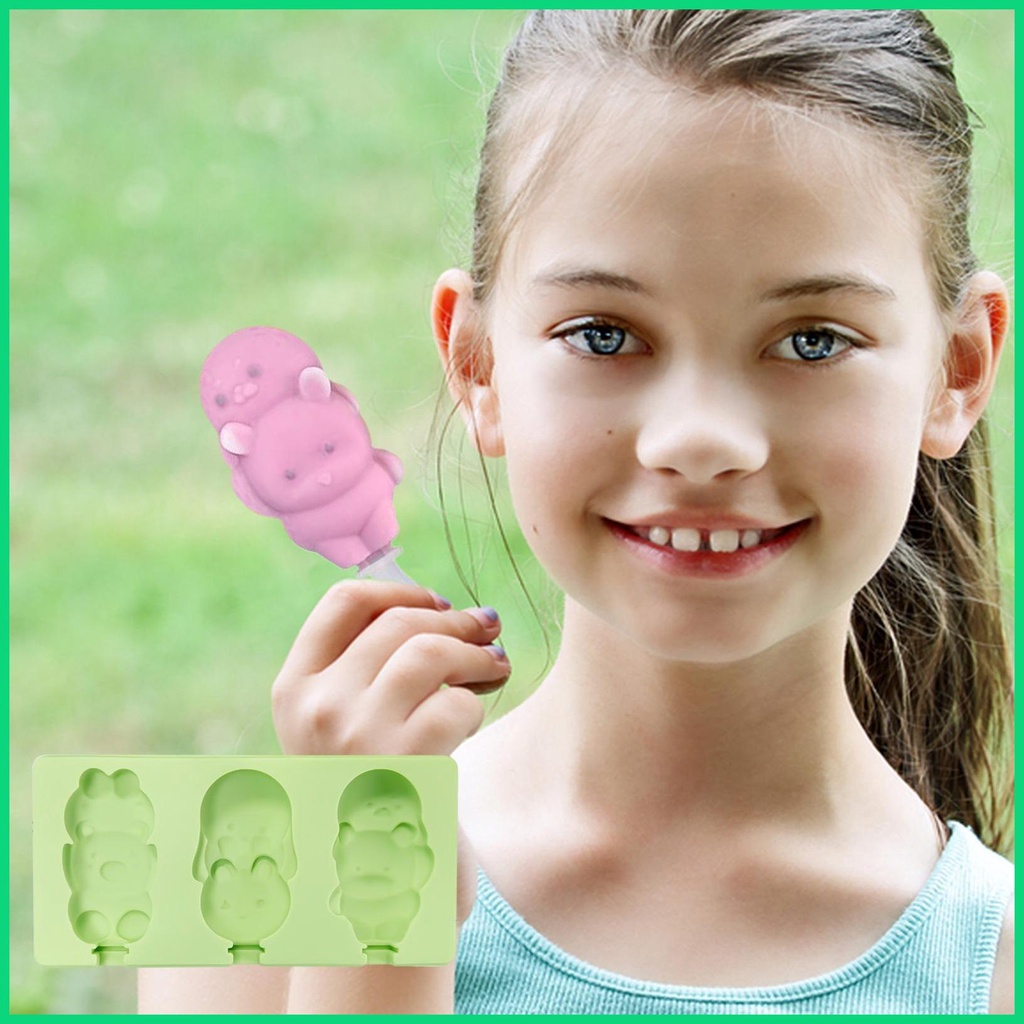 Khuôn Silicone Làm Kem Que Thủ Công Tái Sử Dụng Tiện Lợi