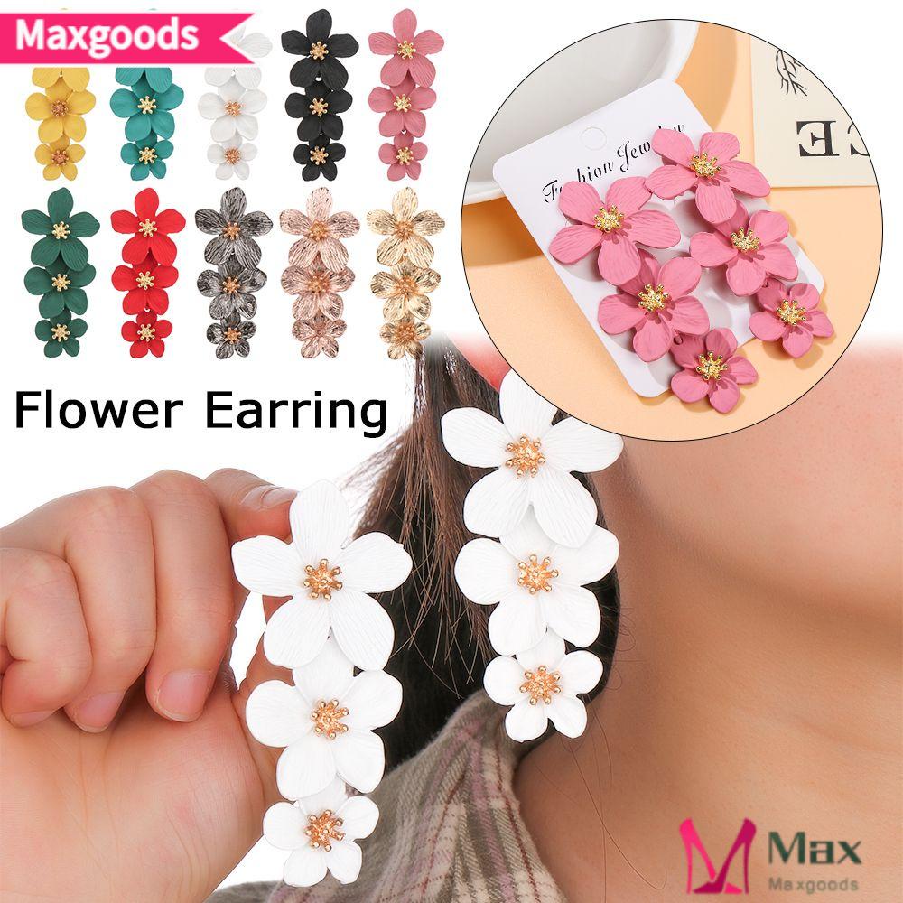 MAXG Bông Tai Hoa Thời Trang Nữ Tính