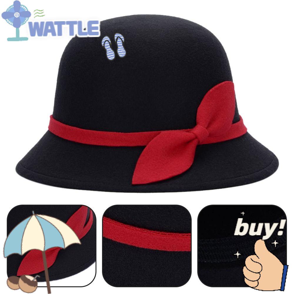 Mũ Vành Tròn Bằng Len Phong Cách Vintage Thời Trang