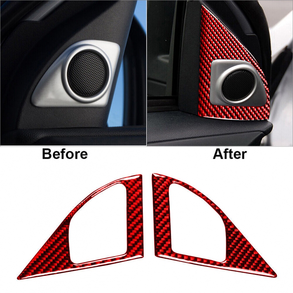 Set 2 Ốp Loa Cửa Bằng Sợi Carbon Cao Cấp Cho Lancer ES 08 15