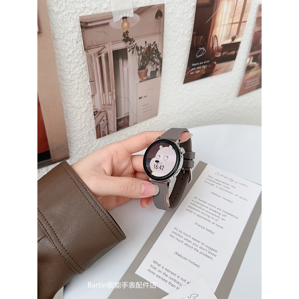 HUAWEI Dây Đeo Silicone 20 / 22mm Cho Đồng Hồ Thông Minh Samsung Galaxy 4 5 / classic 46mm / Active 2 40mm / 44mm Gear S3 GT / 2e / 3 / Pro