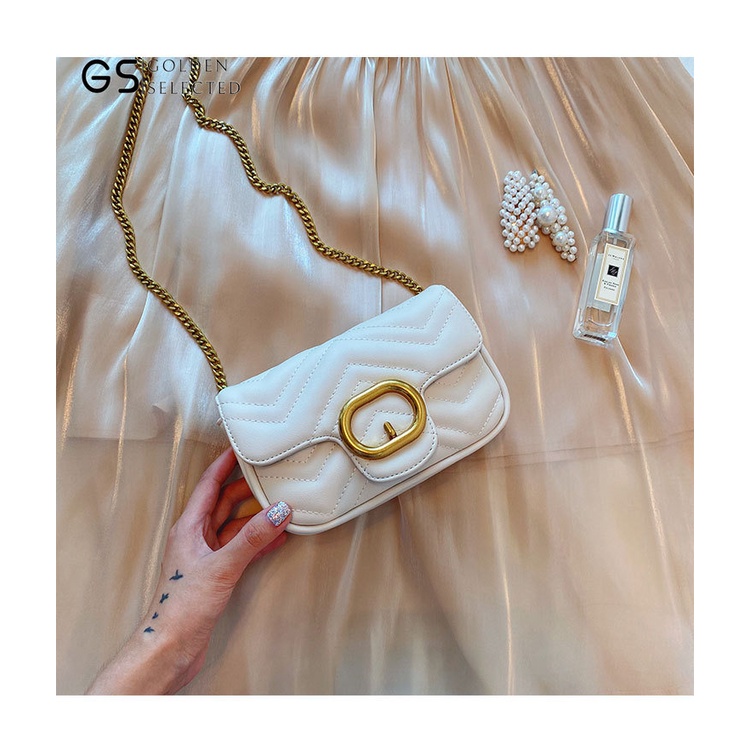 Túi Đeo Chéo Đựng Điện Thoại Phối Dây Xích Thời Trang Mùa Hè Dành Cho Nữ