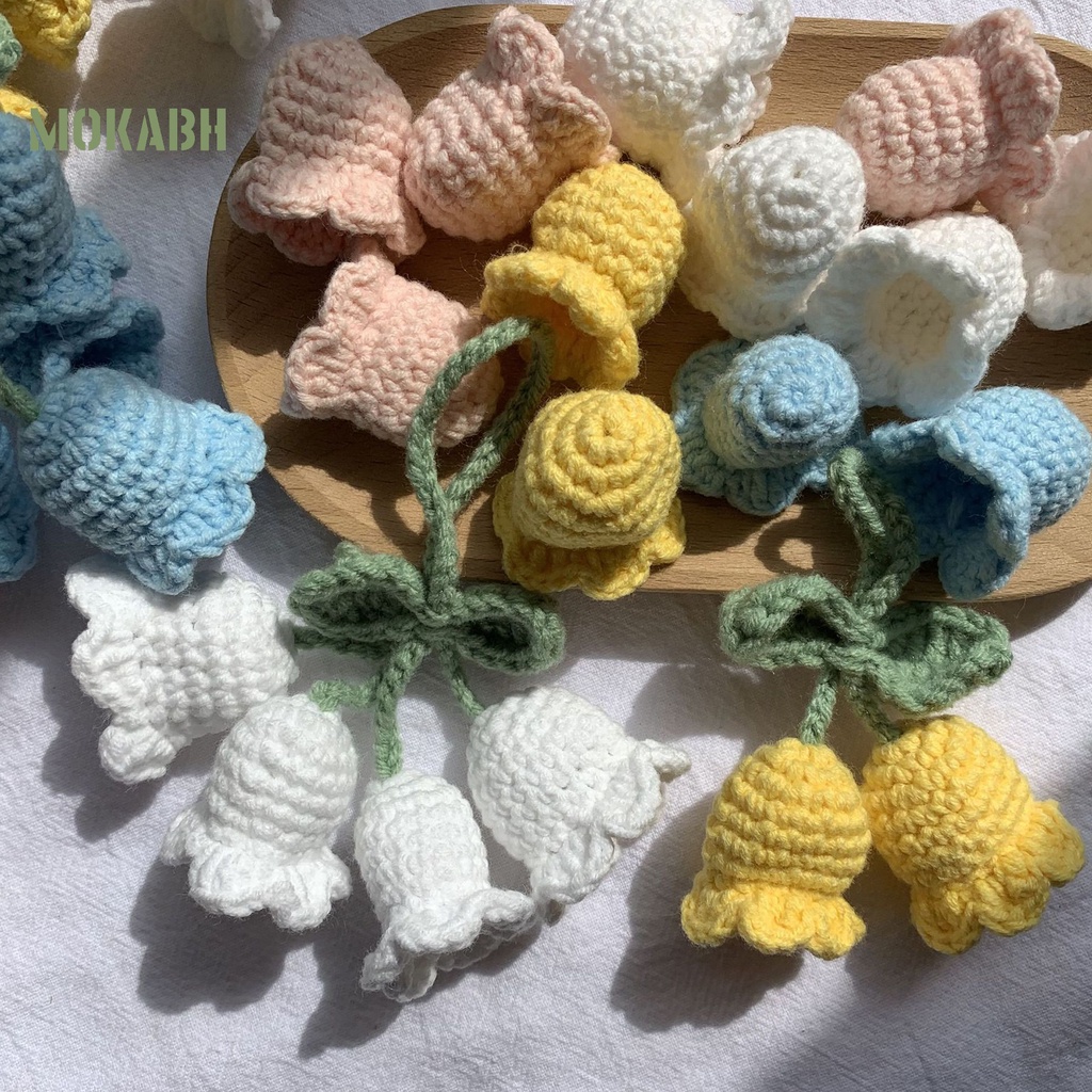 [Mok Abh] Móc Khóa Dệt Tay Hình Hoa Tinh Tế Phong Cách Bohemian Quyến Rũ