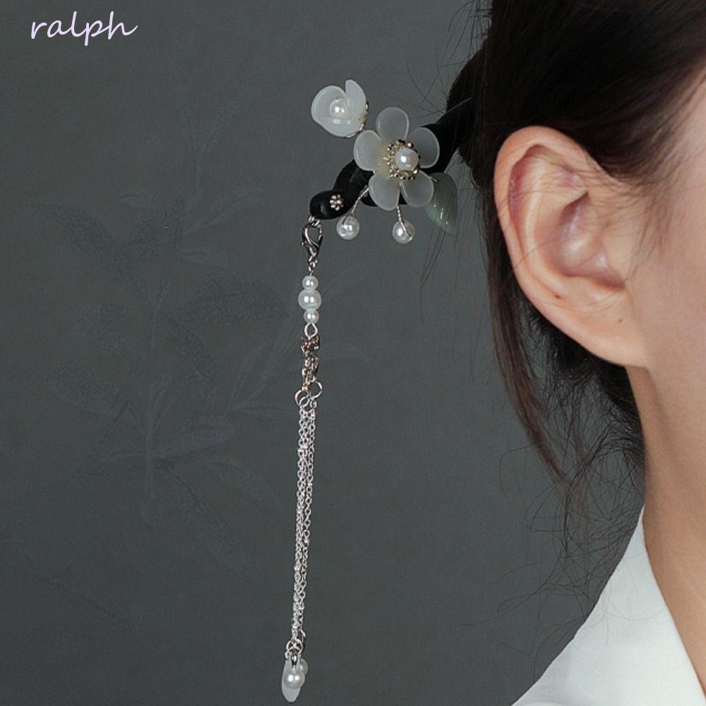 Trâm Cài Tóc Bằng Gỗ Hình Chiếc Lá Phối Tua Rua Phong Cách Trung Hoa Thời Trang Cho Nữ