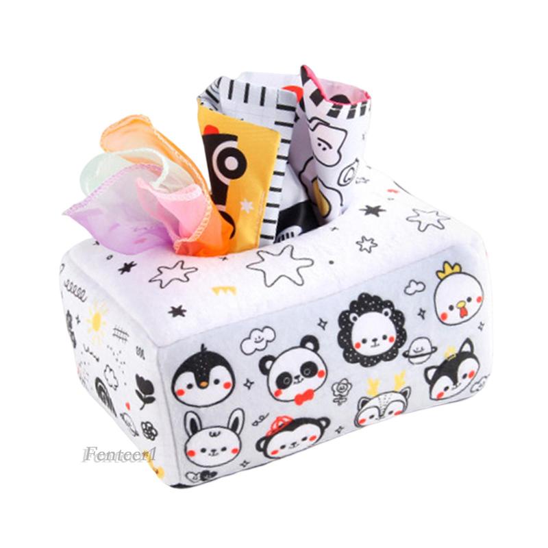 Hộp Khăn Giấy Cảm Biến Kỹ Năng Động Cơ Một Chiều Fenteer1 Cho Bé 1-2 Tuổi