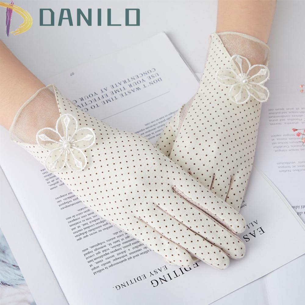 Đôi Găng Tay Lái Xe Ren Chống Tia UV Chống Trượt Thoáng Khí