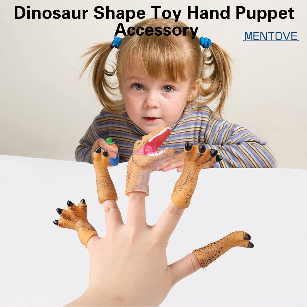 [MT] Đồ Chơi Con Rối Ngón Tay Hình Khủng Long Bằng Vinyl Kết Cấu Thoải Mái Vui Nhộn Dùng Làm Quà Tặng