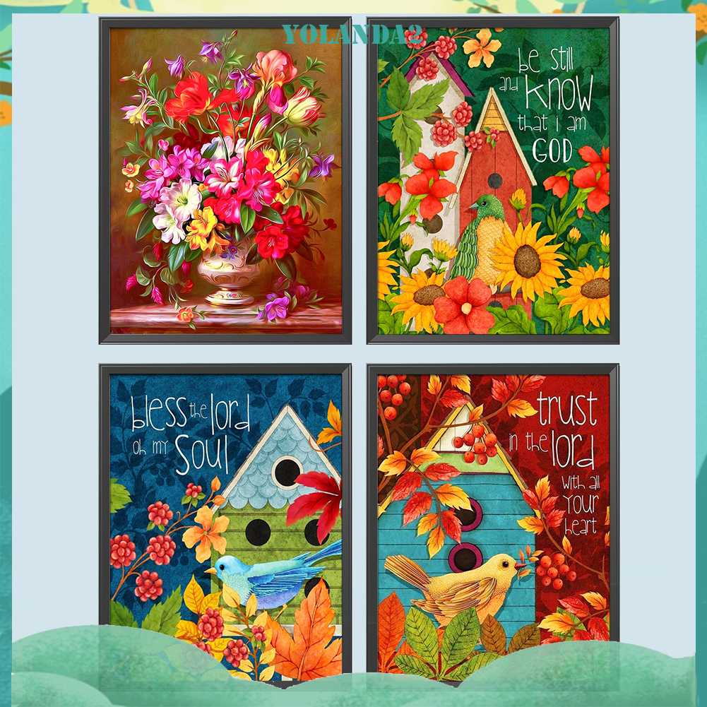 Tranh Đính Đá Kim Cương Toàn Bộ 5D DIY Hình Vẽ Thiên Nhiên