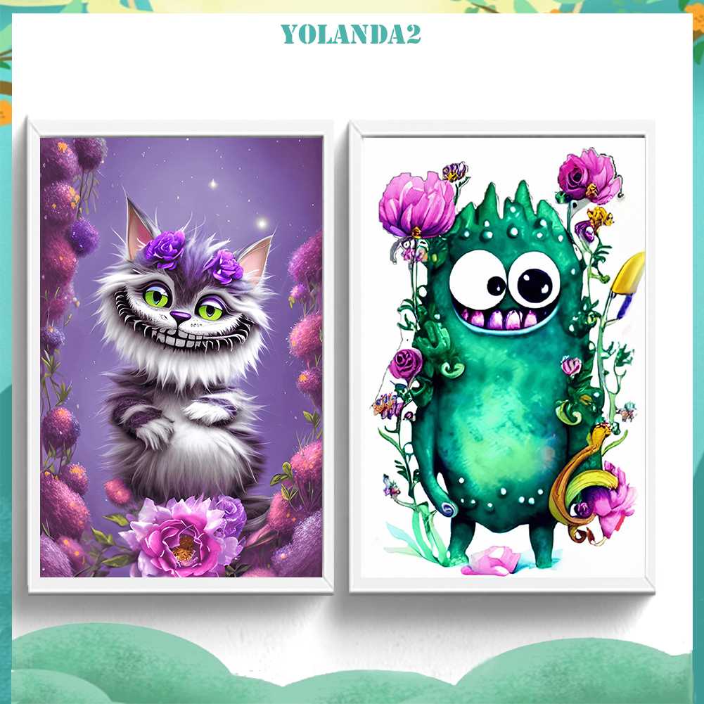 Bộ Tranh Đính Đá 5D Họa Tiết Hoạt Hình Độc Đáo DIY Dùng Trang Trí Nhà Cửa