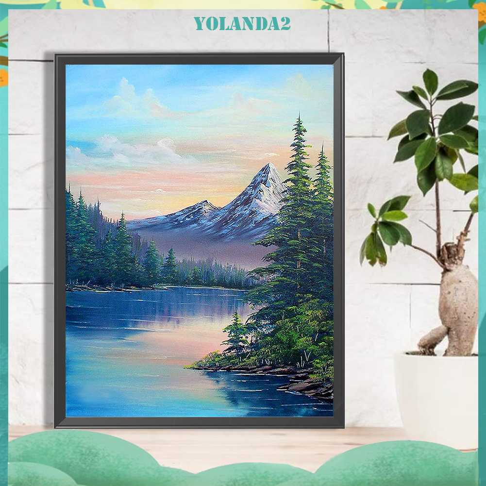 Tranh Đính Đá Kim Cương Toàn Bộ 5D DIY Hình Vẽ Phong Cảnh Trang Trí Nhà Cửa