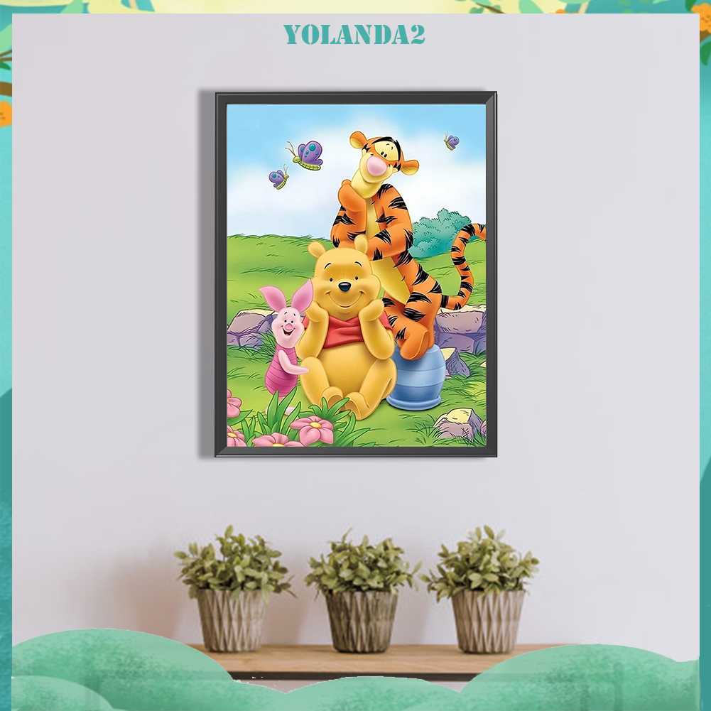 Bộ Tranh Đính Đá 5D Họa Tiết Hoạt Hình Độc Đáo DIY Dùng Trang Trí Nhà Cửa