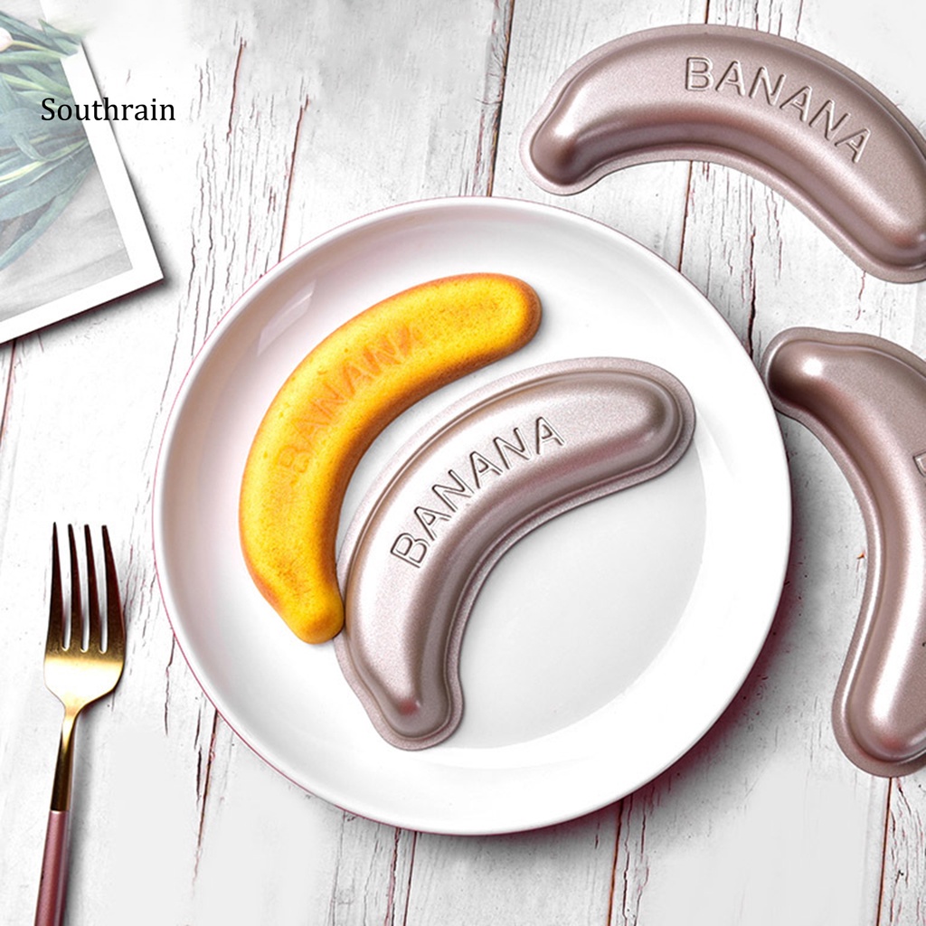 Khuôn Nướng Bánh Hình Quả Chuối Bằng Thép Carbon Chống Dính Chịu Nhiệt Độ Cao