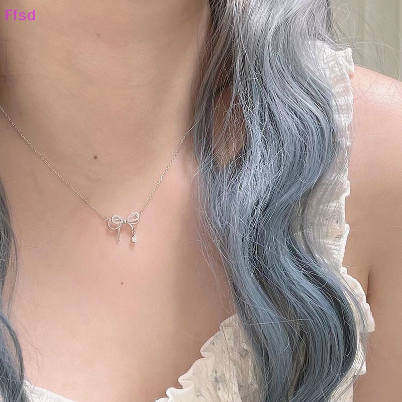 {Ffsd} Vòng Cổ Mặt Thắt Nơ Thanh Lịch Thời Trang Hàn Quốc Dành Cho Nữ