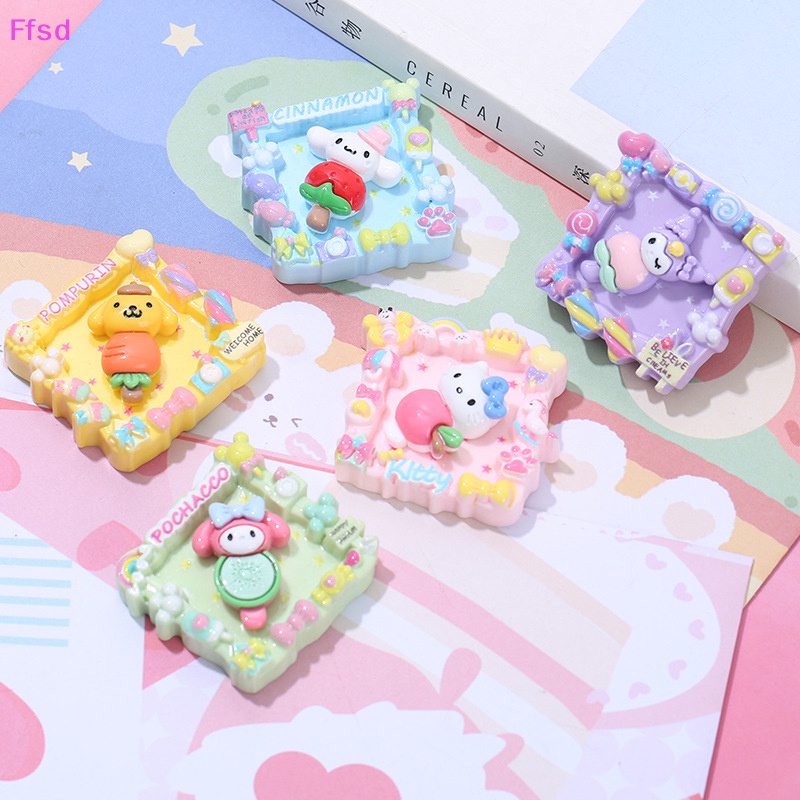 {Ffsd} Phụ Kiện Khung Ảnh Resin Hình Động Vật Hoạt Hình Kuromi Melody Dễ Thương Thủ Công DIY Cho Điện Thoại * Bán Chạy