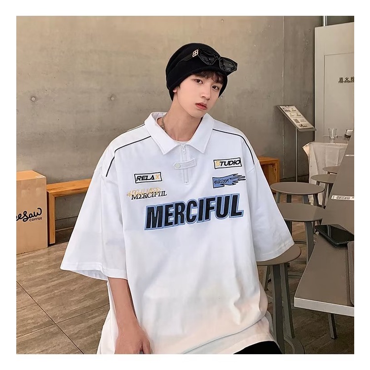 Áo Thun Polo Tay Ngắn Phong Cách Hong Kong Thời Trang Mùa Hè Cho Nam