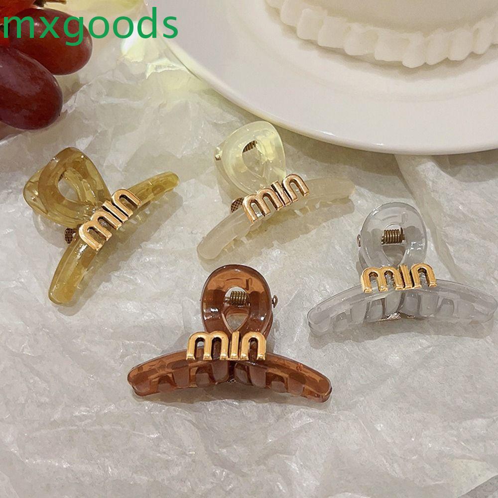 Kẹp Tóc Càng Cua In Chữ Bằng Acrylic Dễ Thương Sáng Tạo Cho Bạn Gái