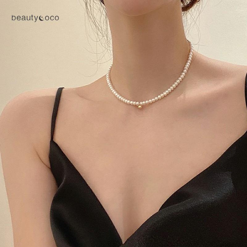 beautycoco🍊Vòng cổ Đính Ngọc Trai Thời Trang Dành Cho Nữ