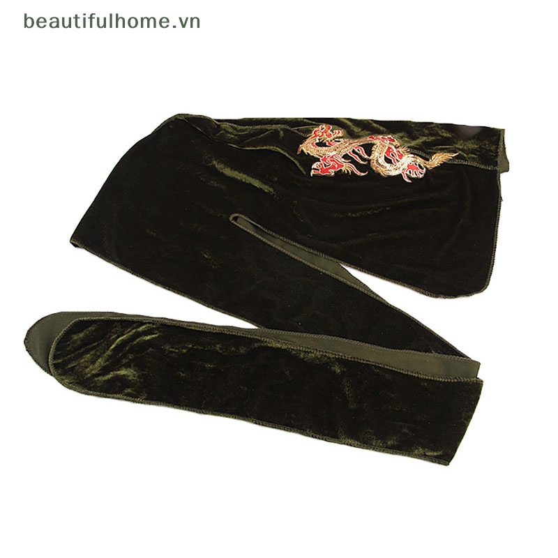 [beautifulhome] Khăn Trùm Đầu Bandana Nhung Đính Kim Sa Hình Rồng Trung Quốc Cho Nam Và Nữ [beauty]