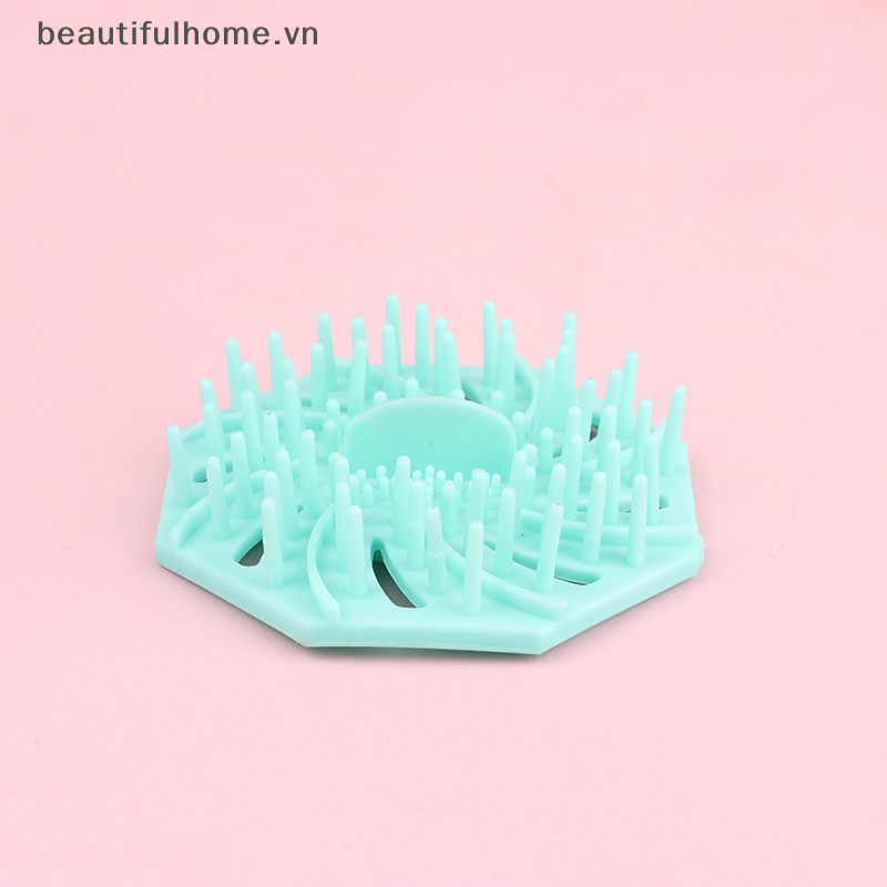 Xô Vệ Sinh Cọ Trang Điểm Có Giá Phơi Khô Tiện Dụng