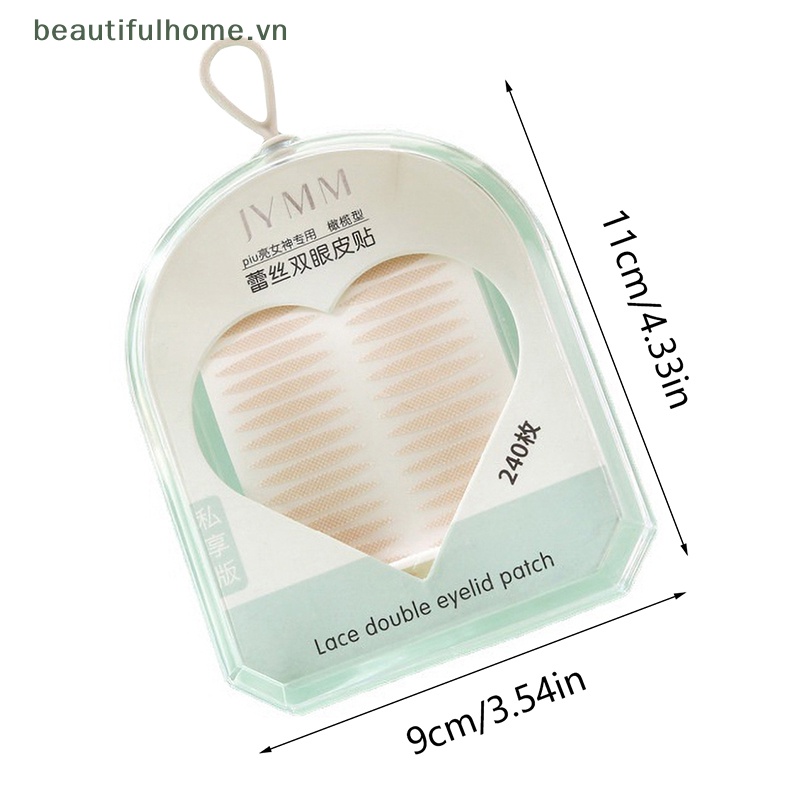 Bộ 240 Miếng Dán Kích Mí Vô Hình Dùng Trang Điểm