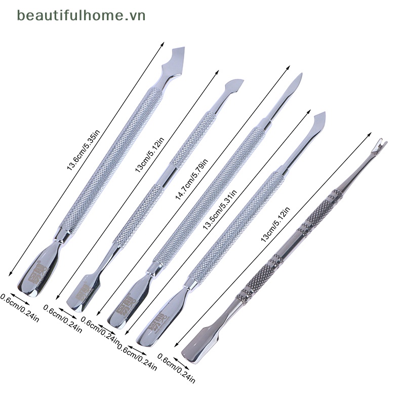 Dụng Cụ Loại Bỏ Da Chết Làm Móng Hai Đầu Bằng Thép Không Gỉ