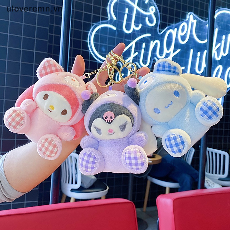 SANRIO Móc Khóa Hình Chú Chó Hoạt Hình Nhồi Bông Đáng Yêu