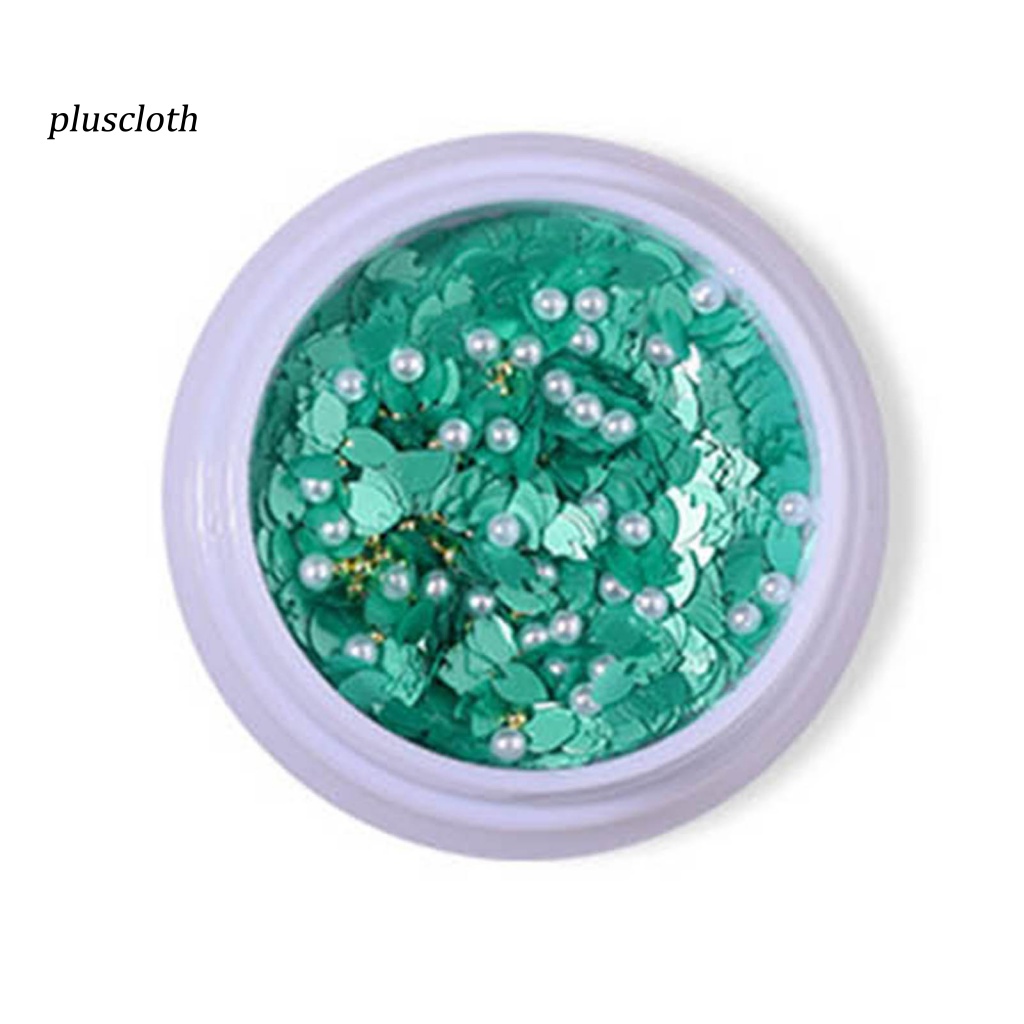1 Hộp Sequin Hình Cánh Hoa Màu Sắc Sống Động Siêu Mỏng Trang Trí Móng Tay