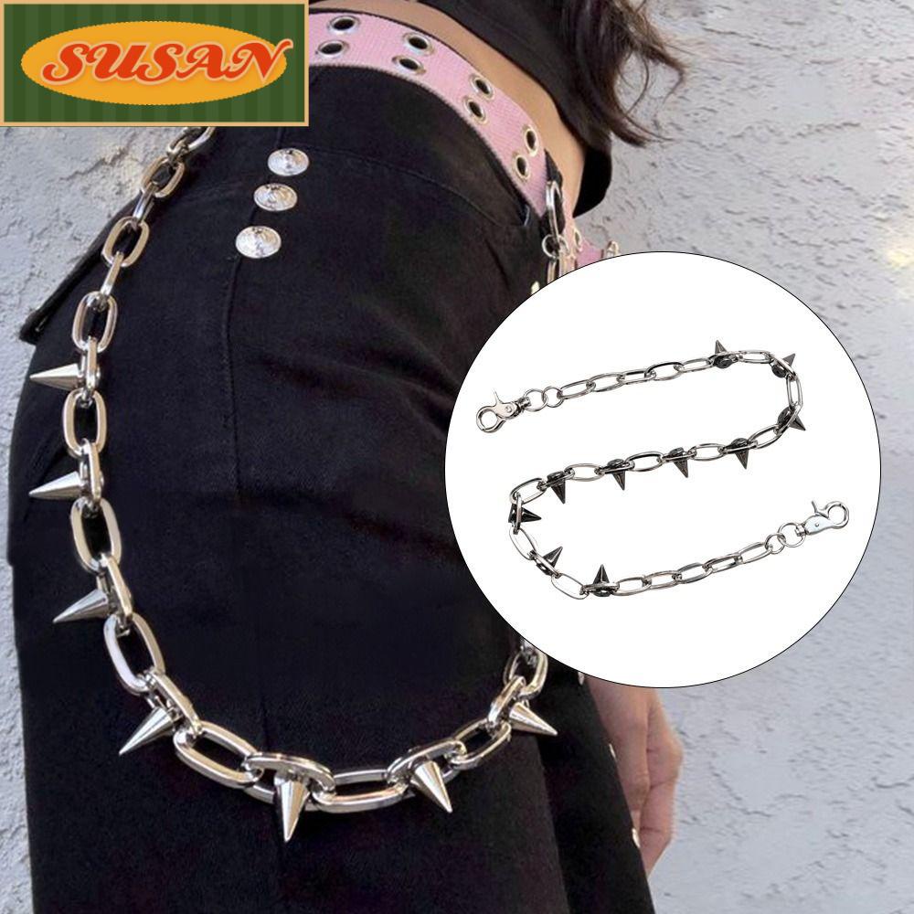 Thắt Lưng Quần Jean Nữ Đính Đinh Tán Phong Cách Punk Cá Tính