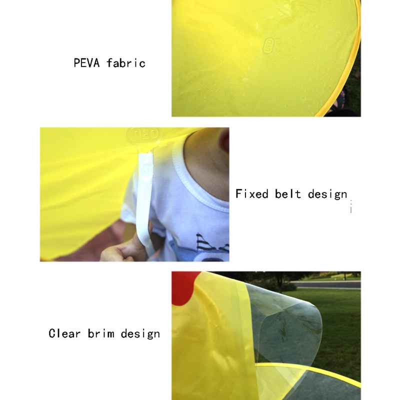 Áo mưa LEBI vịt vàng hoạt hình xinh xắn cho trẻ em