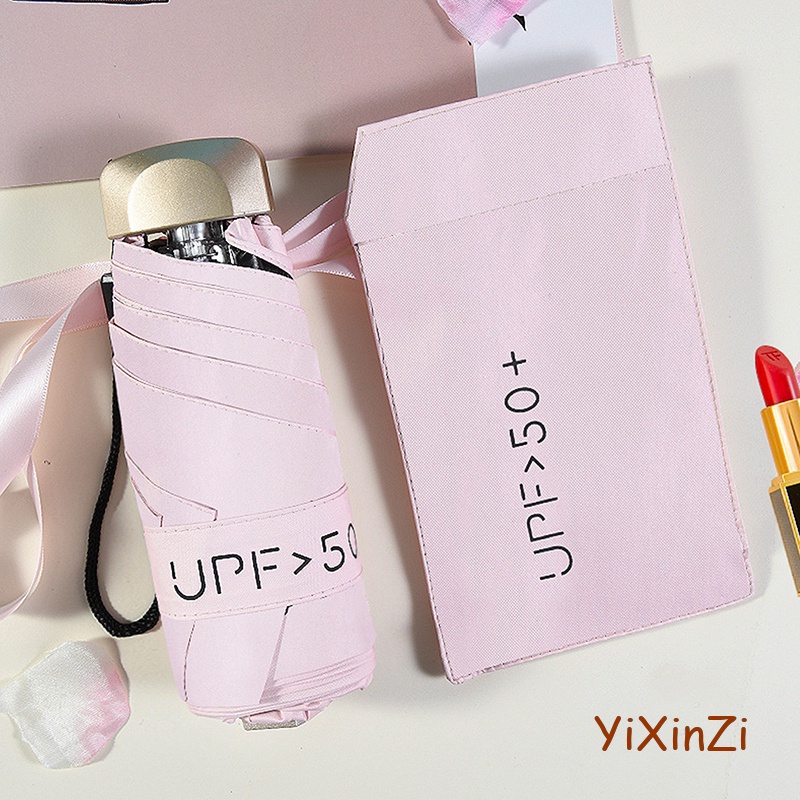 Dù Gấp Mini Siêu Nhẹ Chống Nắng / Mưa Tiện Dụng Cho Nữ