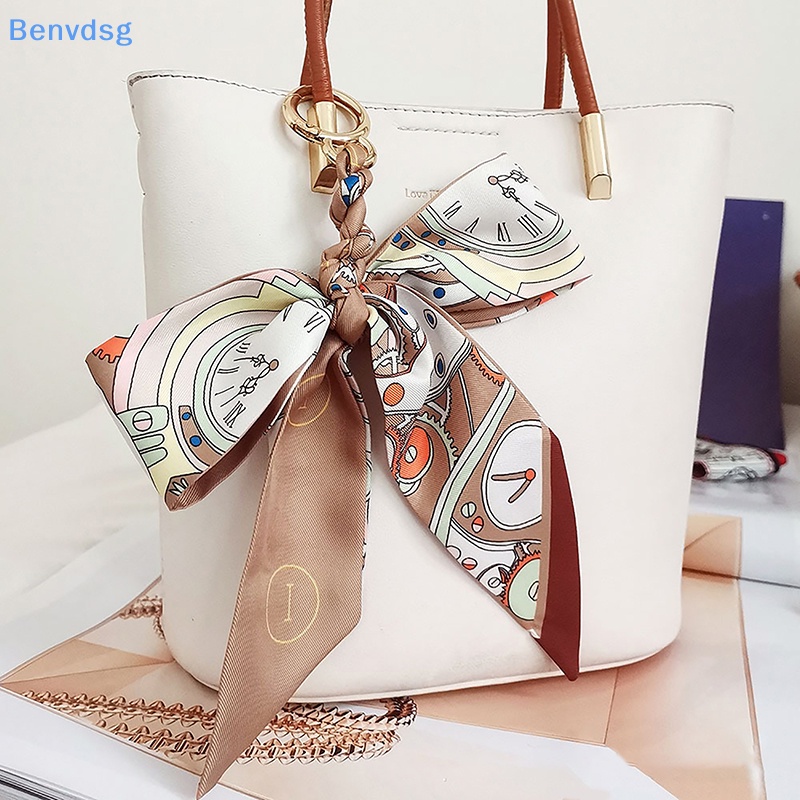 Benvdsg &gt; Móc Khóa Khăn Quàng Cổ Lụa Mềm Thắt Nơ Phụ Kiện Quyến Rũ