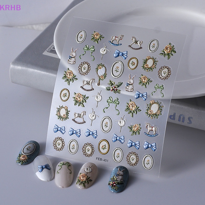 Miếng Dán Trang Trí Móng Tay Ba Chiều Diy Mới