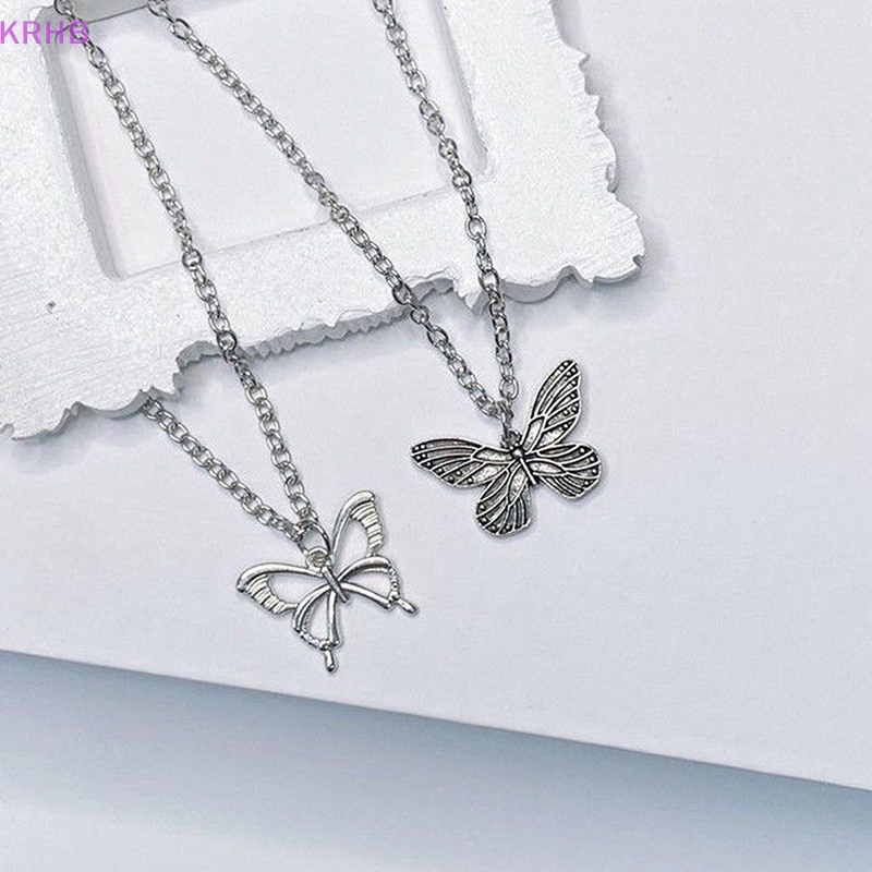 Vòng cổ Mặt Hình Bướm Phong Cách Vintage Thời Trang Dành Cho Nữ Mới