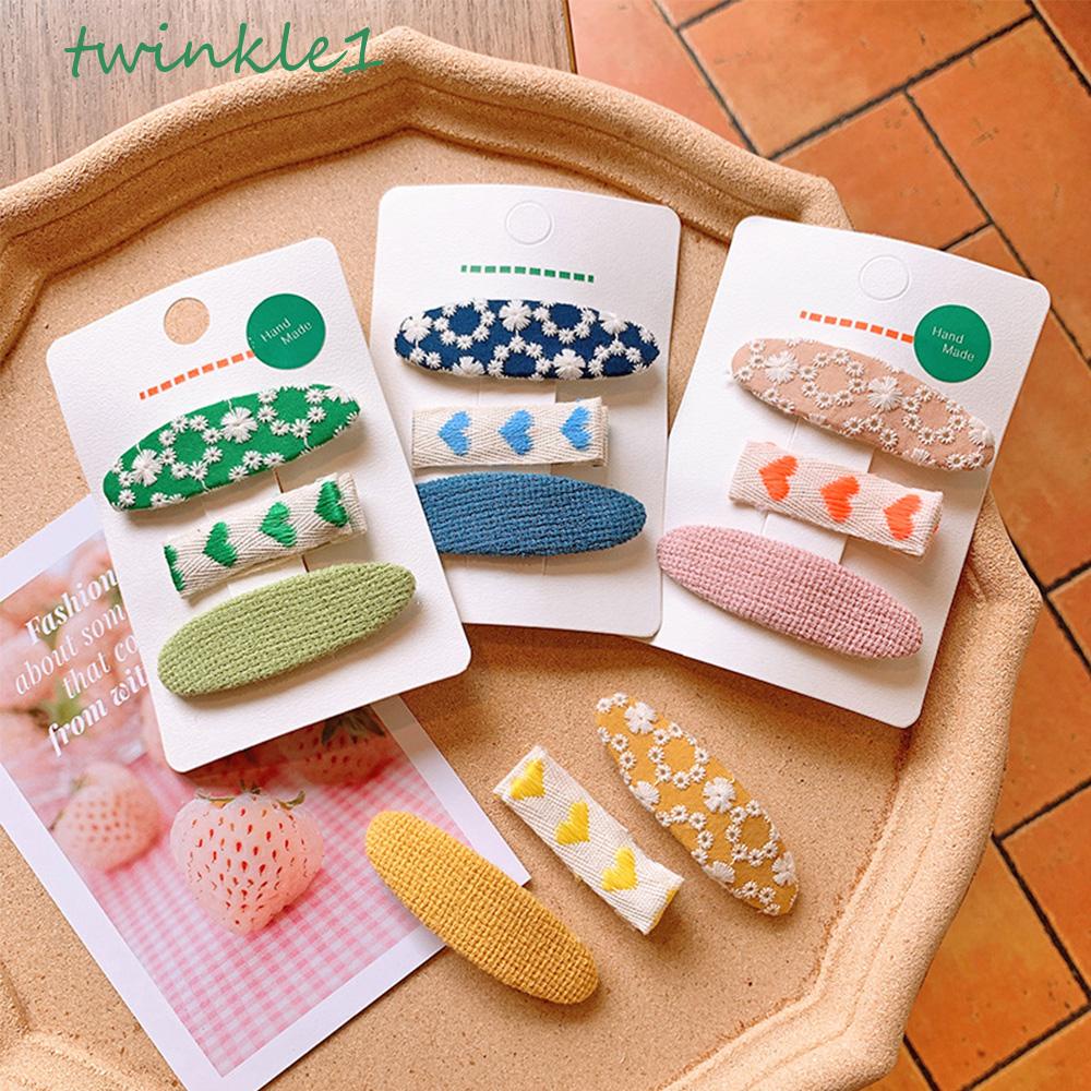 Bộ 3 Kẹp Tóc Họa Tiết Trái Tim Thời Trang