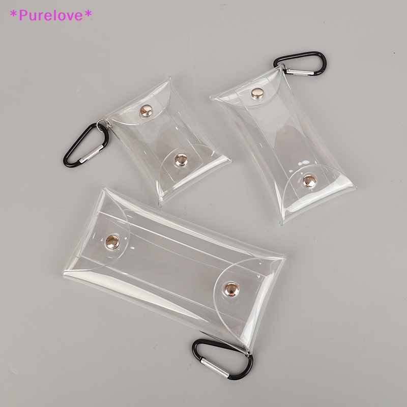 Túi Đựng Chìa Khóa / Tiền Xu Bằng PVC Trong Suốt Thủ Công Mới