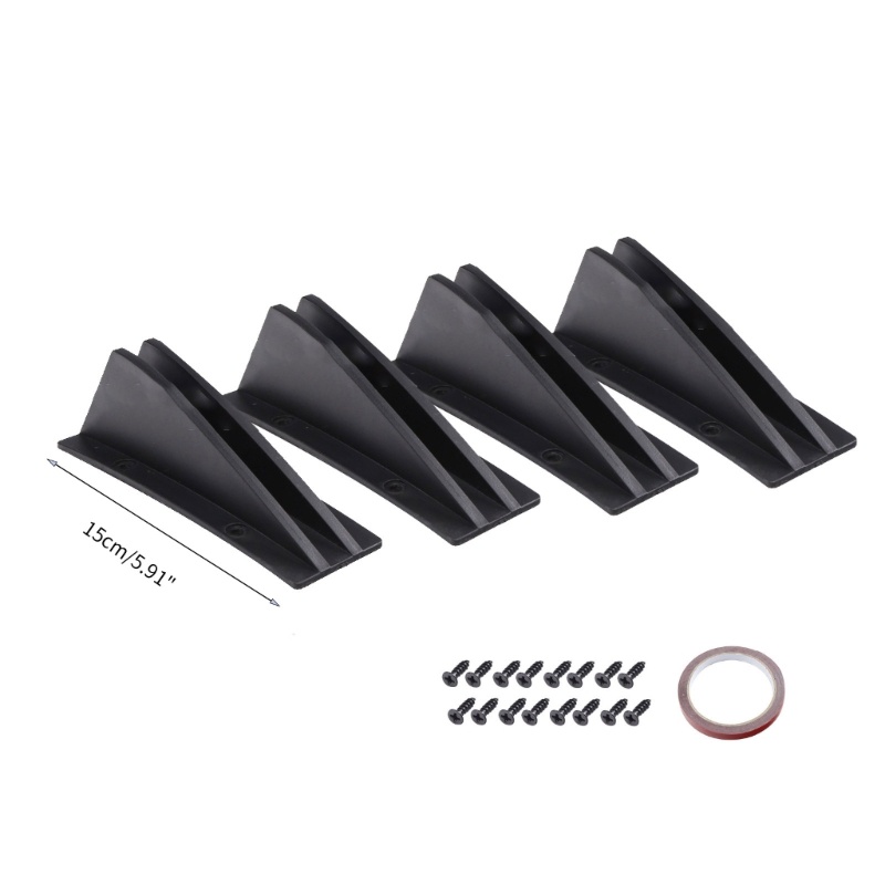 Set 4 Phụ Kiện Bảo Vệ Cản Sau Xe Hơi Chuyên Dụng