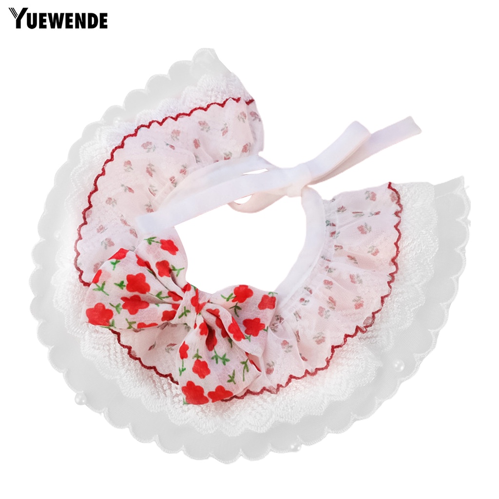 Yq.e Yếm Ăn Bằng Polyester In Họa Tiết Nhiều Màu Sắc Thân Thiện Với Da Chống Mòn Không Gây Kích Ứng Dễ Mặc Dành Cho Thú Cưng