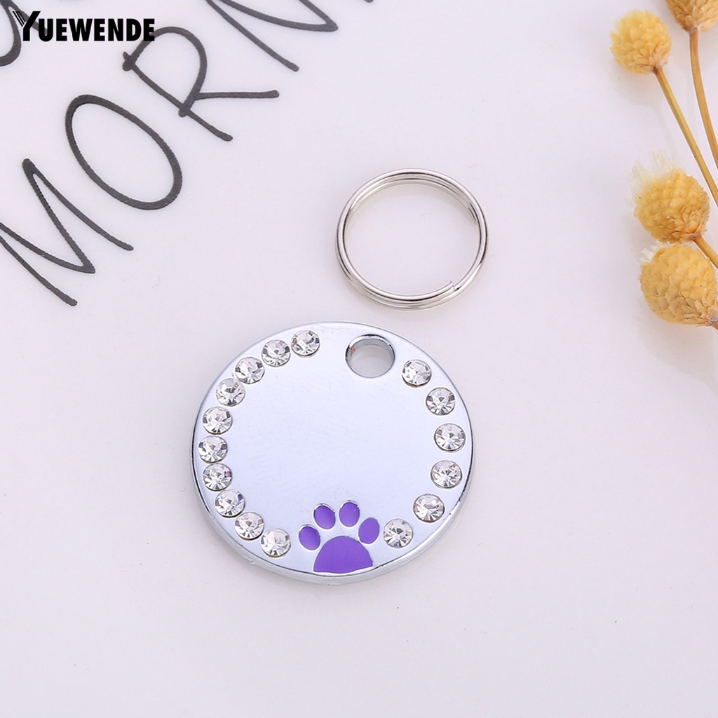 Thẻ ID Mini Bằng Kim Loại Chống Gỉ Trang Trí Cho Thú Cưng