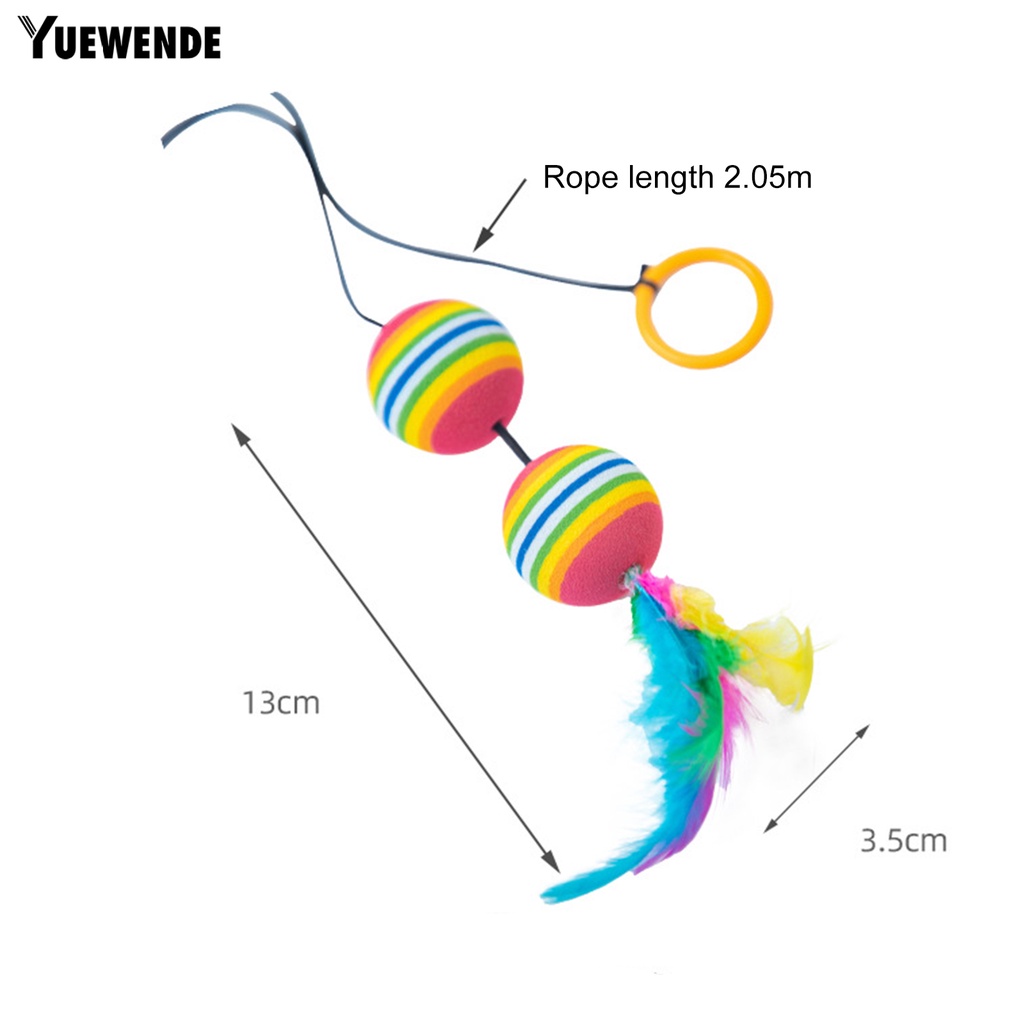 Bộ 2 Đồ Chơi Quả Bóng EVA Nhiều Màu Sắc Tươi Sáng Chống Cắn Thân Thiện Với Môi Trường Không Mùi Cho Mèo Cưng