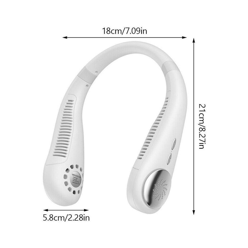 ESPO Quạt Nhỏ Đeo Cổ Không Cánh 4800mAh Sạc Cổng USB Có Thể Điều Chỉnh Tốc Độ Gió