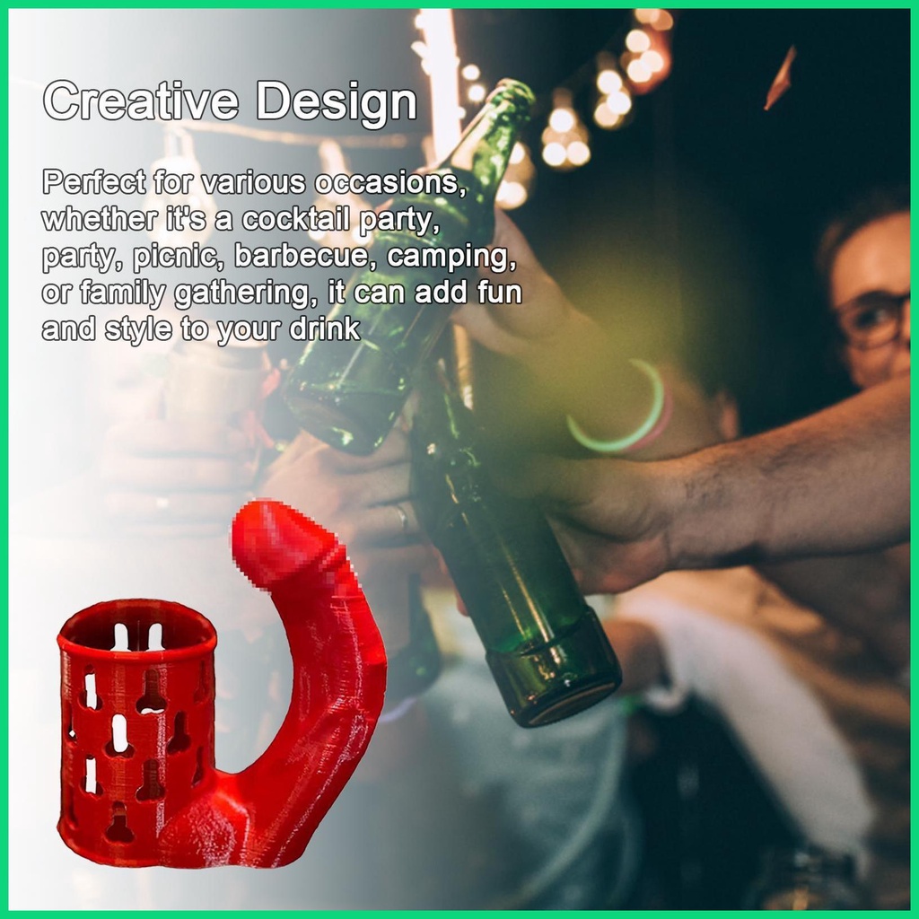 Giá Đỡ Cốc Bia Có Tay Cầm Thiết Kế Nhỏ Gọn Có Thể Tái Sử Dụng Cho The jiwvn