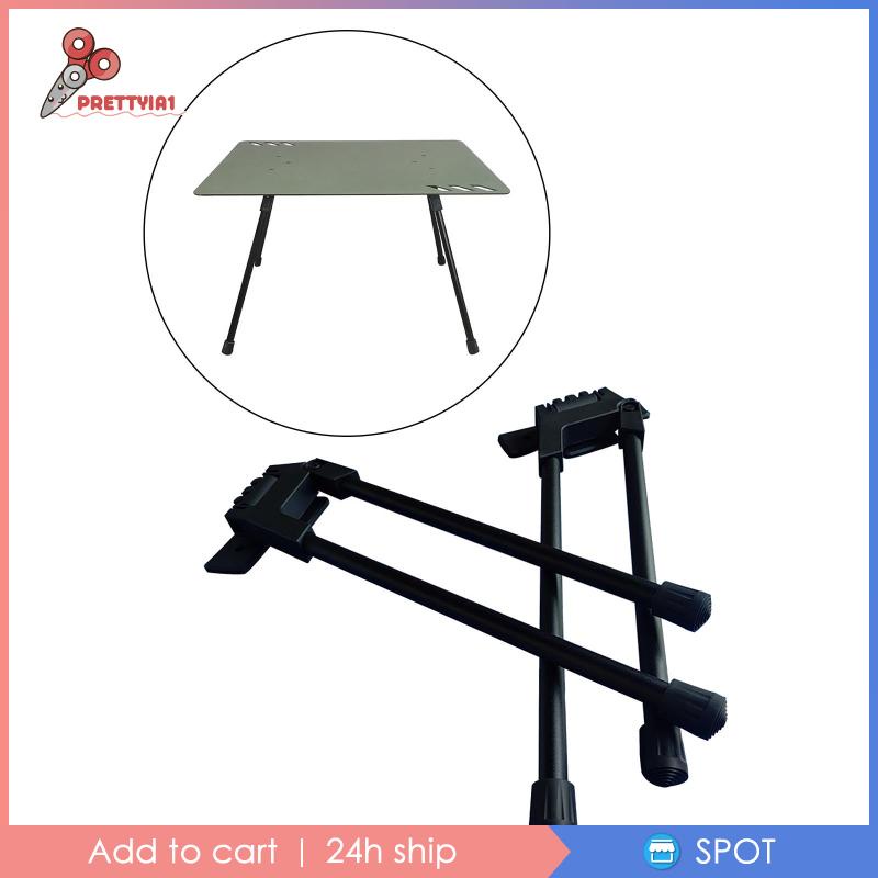 [Prettyia1] 2 Chân Bàn Nylon Gấp Được DIY Cho Bàn Cà Phê